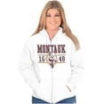 thumbnail image 4 of PACMAN Arcade Game Montauk Varsity Zip Up Hoodie Men's Women's Brisco Brands S, 4 of 5