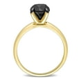 thumbnail image 4 of Miabella Women's 2 Carat T.W. Black Diamond 10kt Yellow Gold Solitaire Engagement Ring, 4 of 6