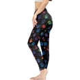 thumbnail image 3 of DISNIMO Dog Paw Printed High Waisted Leggings Tummy Control, Stretch Yoga Pants Leggings for Women, Breathable Workout Leggings for Yoga Gym, Black, L, 3 of 6