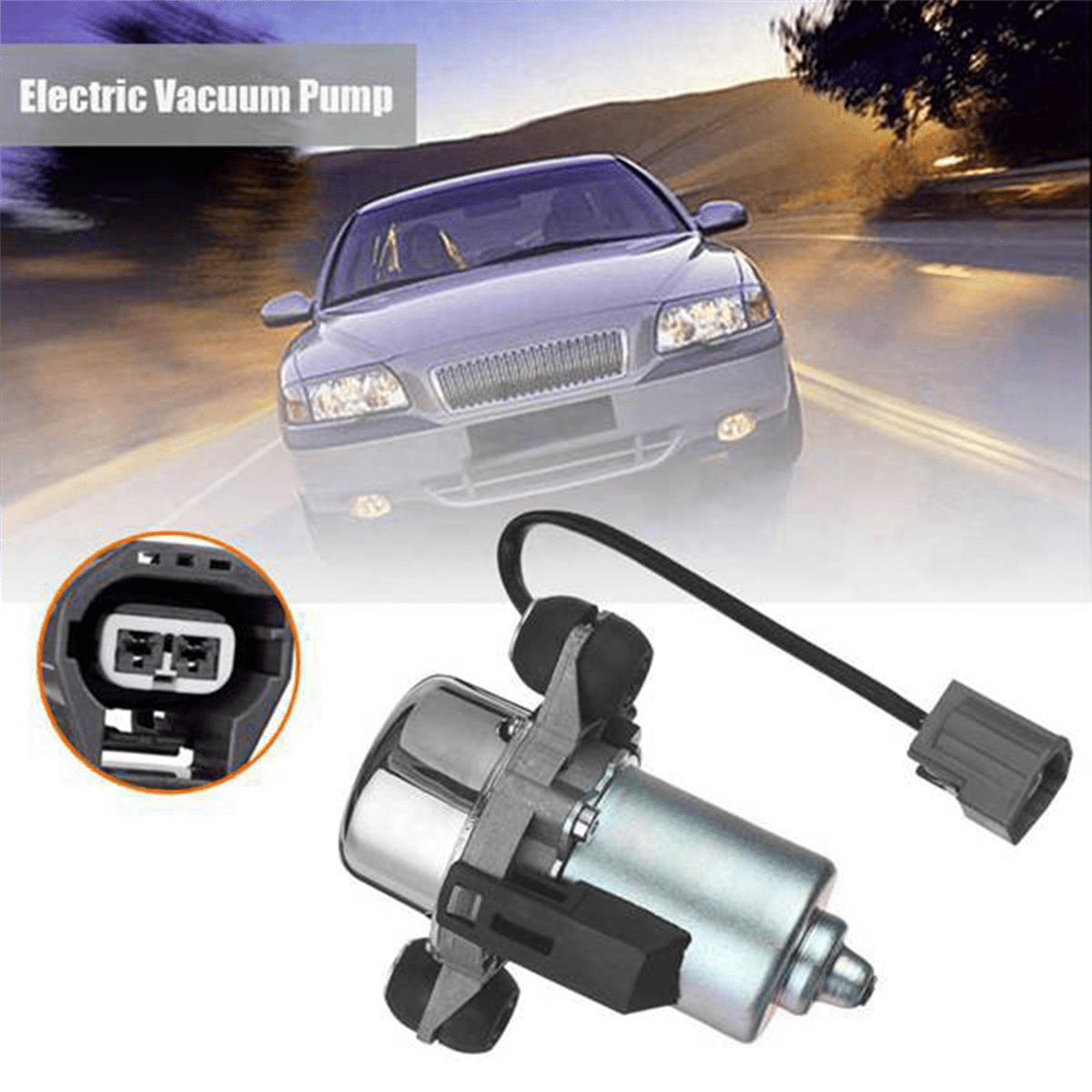 3X Car Vacuum Pump Electric Brake Booster Auxiliary Pump UP28 20804130,3 x Electric Vacuum Pump,black