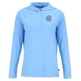 thumbnail image 2 of Women's Cutter & Buck Powder Blue Chicago Cubs City Connect Coastline Epic Comfort Eco Recycled Hoodie Raglan Long, 2 of 3