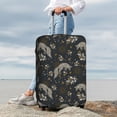 thumbnail image 7 of Gukieu Vintage Moon with Plants and Fox Print Suitcase Protective Cover, Elastic Zipper Buckle Suitcase Protective Cover, Suitable for Travel, Business Trip-Small, 7 of 7