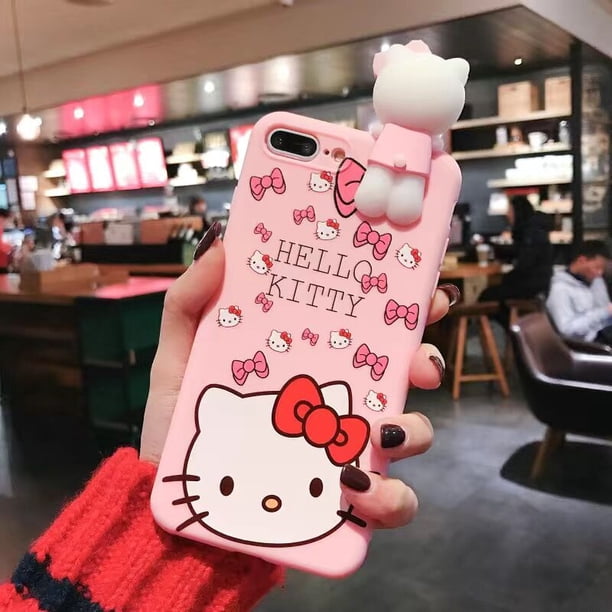 Sanrio-funda de teléfono con soporte Hello Kitty para OPPO, A9, A5, A53, 2020, A15, A52, A54, A74, A94, A96, A57, Find X3 Lite, X5 Pro, con cordón Fivean unisex
