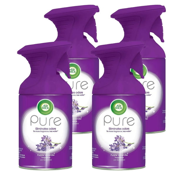 Air Wick Pure 5.5oz Air Freshener Spray, Purple Lavender (4Pack