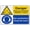 Warning Sign 4, variant on Danger Men Working On Machine 8"x12", Aluminum Tin Warning Signs for Home Outdoor Garden, High-Visibility Safety Sign for Workshop