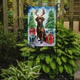 thumbnail image 2 of Chocolate Labrador Retriever Christmas Reindeer Garden Flag, 2 of 5