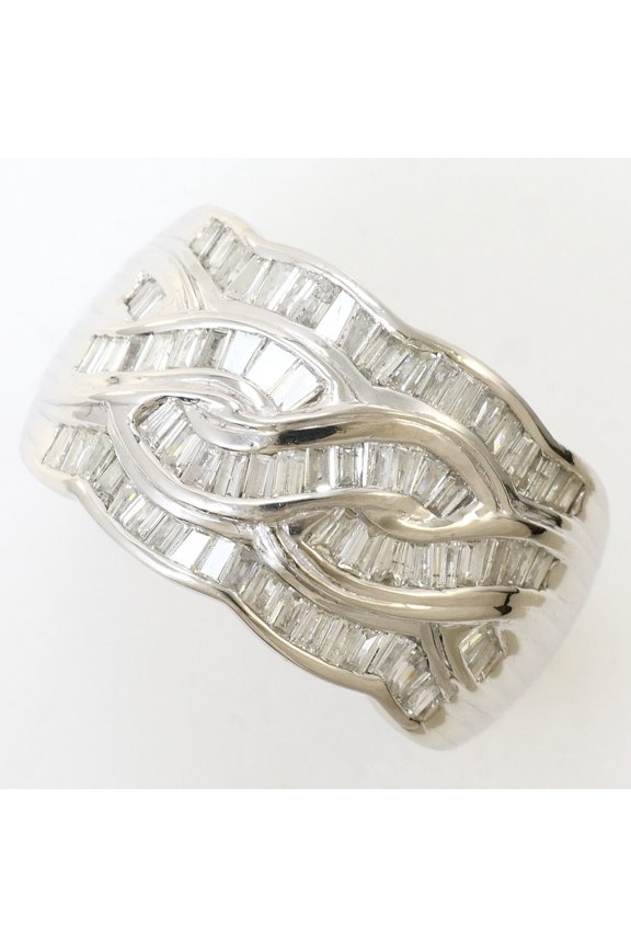 Pre-Owned PT900 Platinum Ring with 1 Diamond (1.05 ct), Certificate of Authenticity, Total...