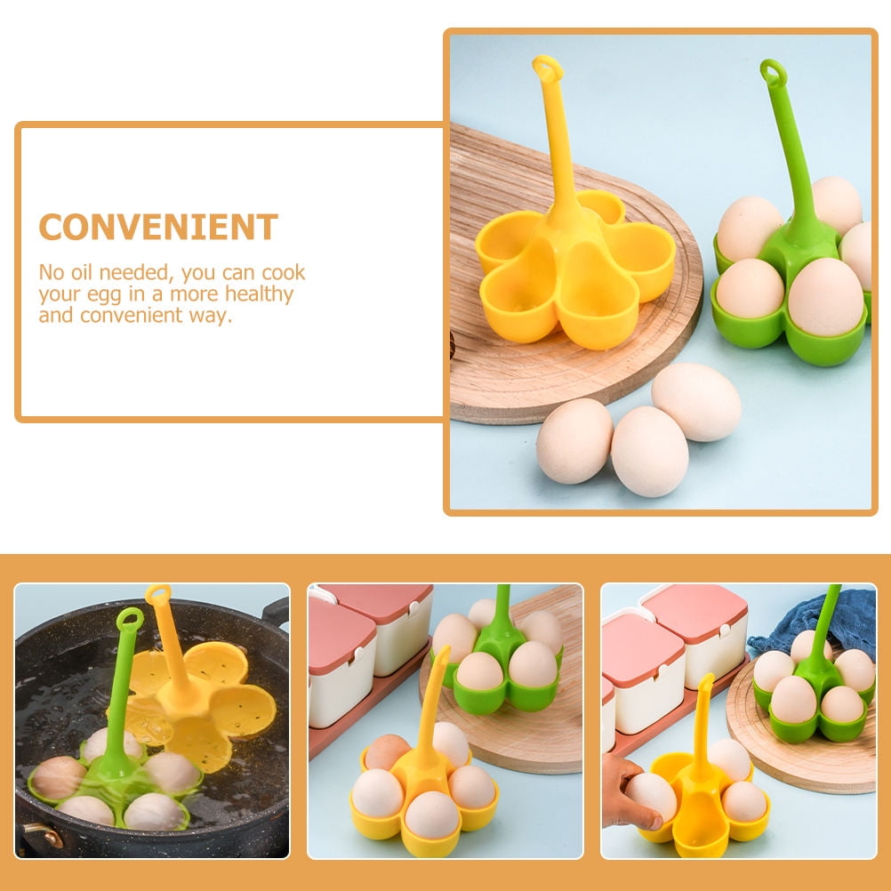 SEWCHICS Silicone Egg Holders Green 2Pcs For Cooking Eggs