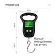 thumbnail image 2 of Balance Portable Suspendue Poids Électronique Bagages Pêche Mesure 50KG Hameçon Numérique, Pesée Précise, 2 of 5