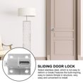 thumbnail image 3 of CRAFTHROU 1Pcs Secure Locking Latch for Stainless Steel Window Doors, 3 of 5