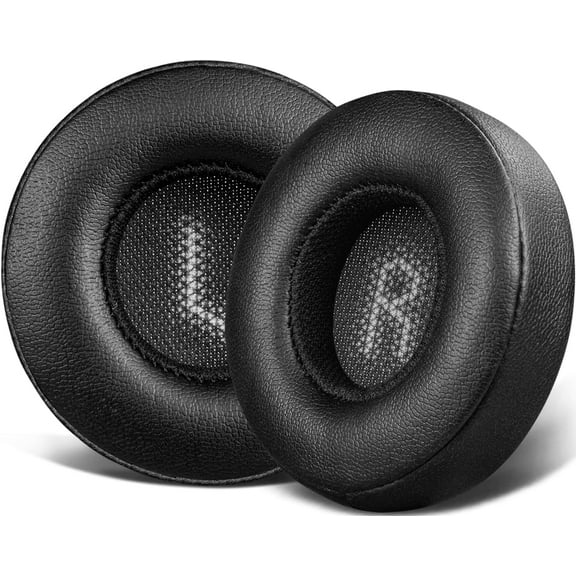 SOULWIT Professional Replacement Ear Pads for JBL E35 E45 E45BT Duet BT Bluetooth Wireless Headphones, Earpads Cushions with Softer Protein Leather, Noise Isolation Foam (Black)