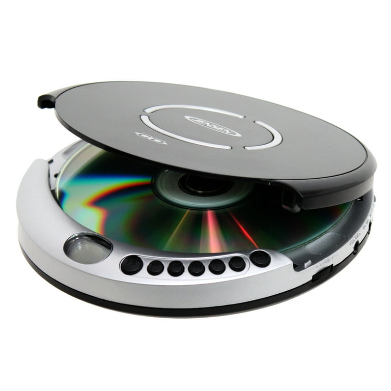 Jensen Compact Portable CD Player with Bass Boost, Battery Powered