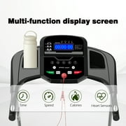 Folding Treadmill fo Small Apartment, Electric Motorized Running Machine for Gym Home, Fitness Workout Jogging Walking Easily Install, Space Save