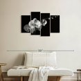 thumbnail image 2 of Elephant Stock Moth Orchids Ii Wall Art - Horizontal Multi Panel Canvas - Living Room Wall Decor - Floral And Botanical Multi Panel - Black And Gray Decor By Alan Majchrowicz - 36" x 22", 2 of 4