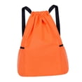 thumbnail image 4 of funtasica Drawstring Backpack Large Lightweight Tear Resistant Portable Drawstring Bag Orange, 4 of 8