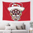 thumbnail image 1 of Decoración de pared clásica personalizada de Kansas City Chiefs para dormitorio, sala de estar, dormitorio, manta de pared, 1 of 8