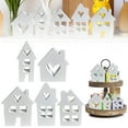 thumbnail image 4 of XIEULQP White Farmhouse Village Tabletop Decor - Wooden "Home Sweet Home" Sign for Welcome Centerpieces and New Home Couple Warming Gifts​​, 4 of 9