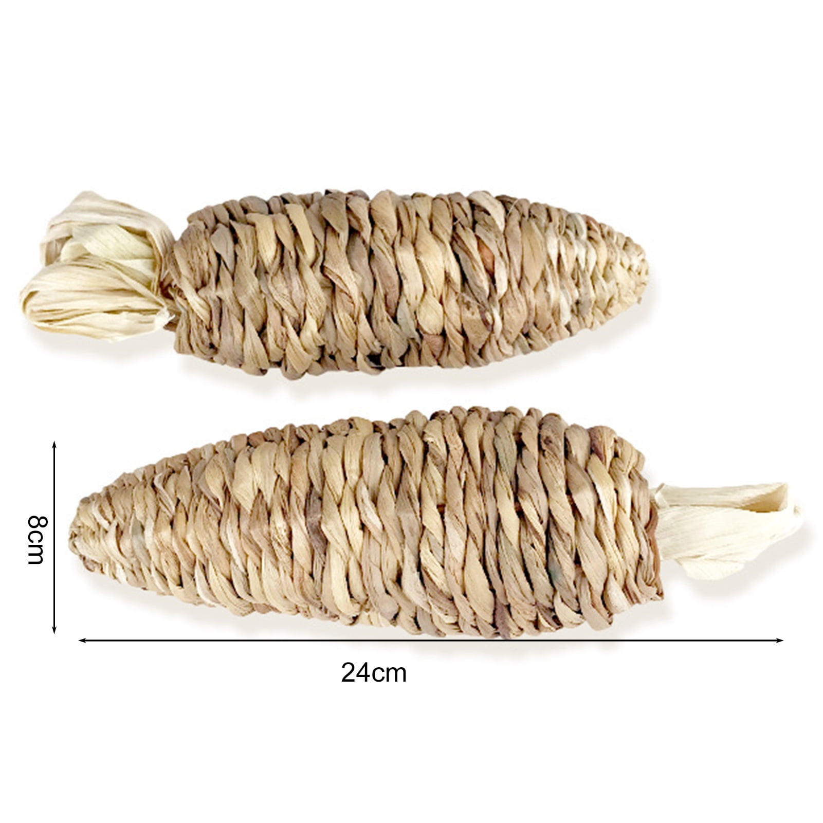 DOPI Molar Toy Minimalistic Exquisite Eco-friendly Bunny Toy Water Hyacinth Grass Carrot for Home
