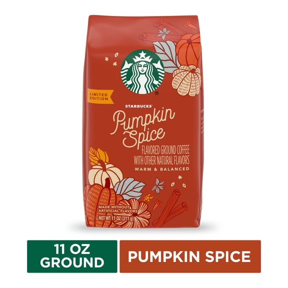 Starbucks Ground Pumpkin Coffee, 11 oz Bag