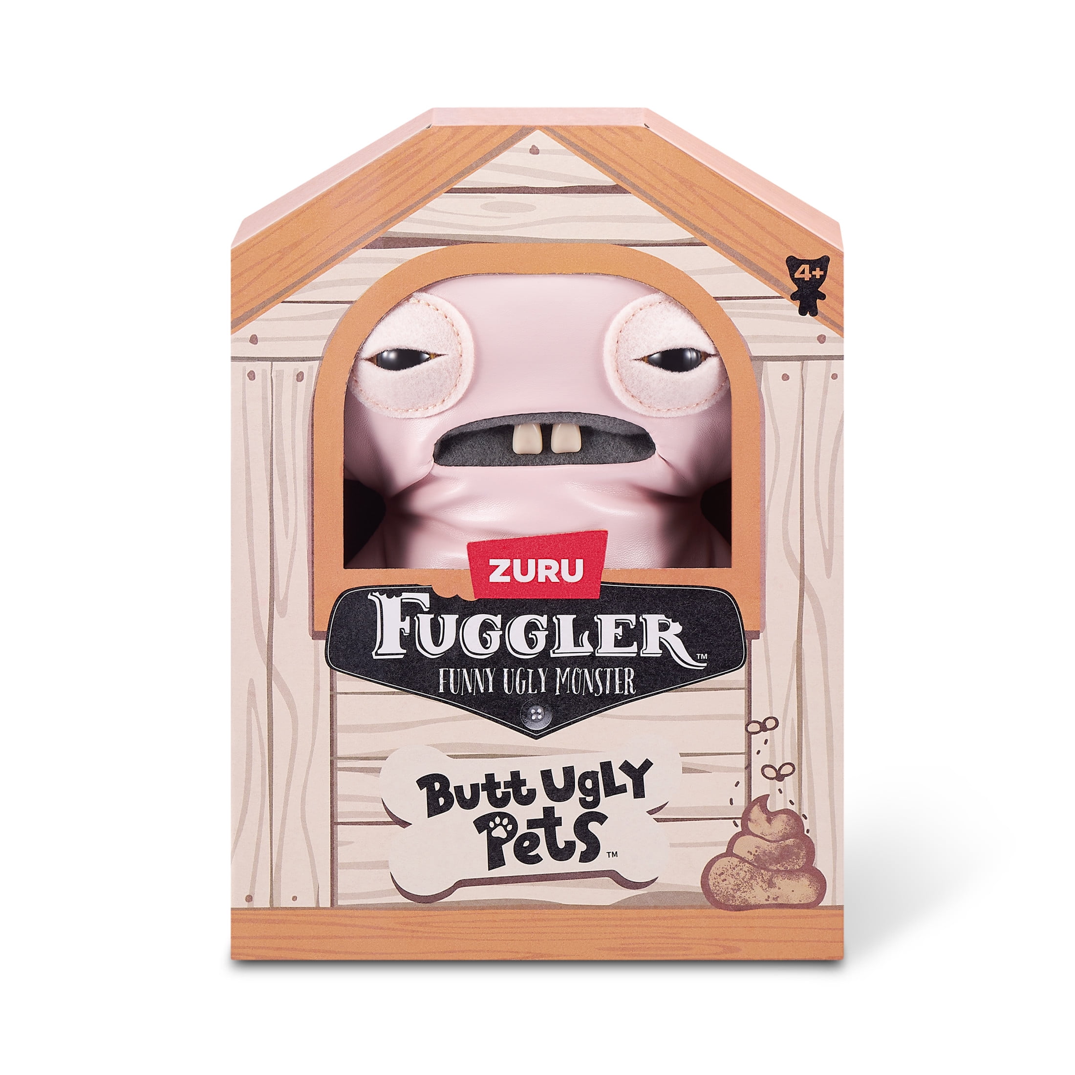 Fuggler Butt Ugly Pets 9 inch (Uncladimir Tootin - Hairless Rat), Ugly Monster Stuffed Animal Toy by ZURU