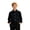 A-Black143, variant on JAJAHO Tween Dress Shirts Boys And Girls Plain Long Sleeve Button Down Shirts, Sizes 9-16Y