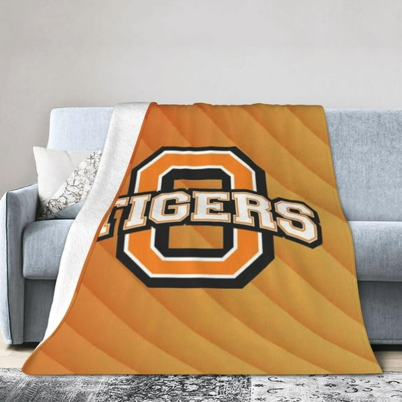 Occidental Aa College Logo Fleece Blanket, Very Soft Microfiber Flannel Blanket for Couch Warm and Cozy for All Seasons
