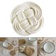 thumbnail image 3 of Alfombrilla estilo nórdico Almohadilla aislante Lavable de limpiar Decoración hogar Círculo antideslizante Posavasos de , Blanco Macarena manteles de cocina, 3 of 8