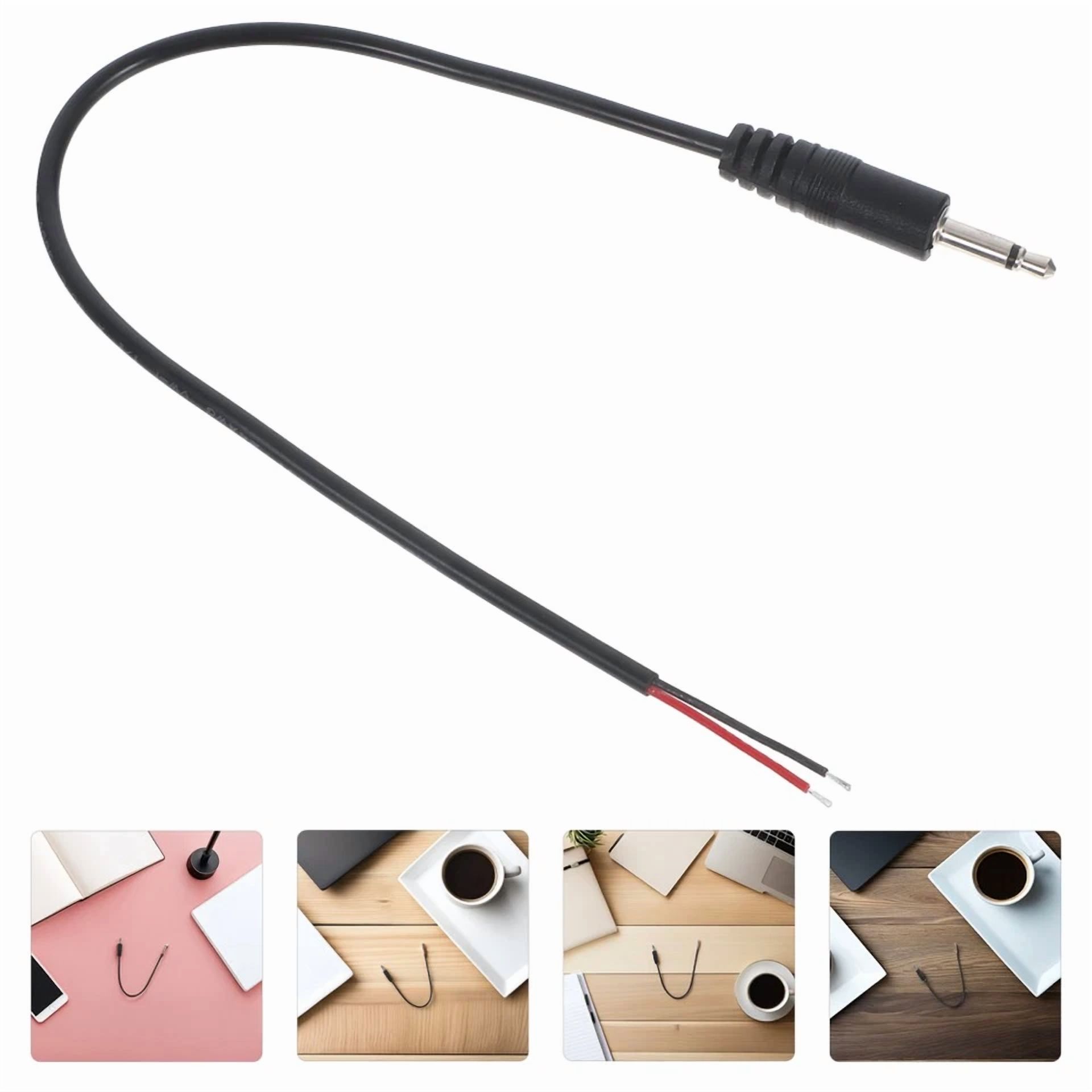 BUTTERFLY- 10 Pcs Speaker Wire Male Plug Cable Audio Line Headphone Sound Mono 3.5Mm