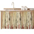 thumbnail image 2 of Autumn Branch Trees Cabinet Curtain 32"Wx55"L,Dustproof Pantry Door Curtain W/ Self Adhesive Tape,Fall Forest Vintage Rustic Oil Painting Tall Storage Cover Privacy Drape for Bathroom Kitchen, 2 of 9