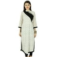 thumbnail image 1 of Phagun Kurta Bollywood à Fleurs pour Femmes Kurti Ethnique en Coton Haut en Coton Tunique Robe, 1 of 3