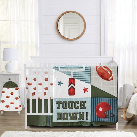 Sweet Jojo Designs Football Boy Crib Bedding   BreathableBaby Breathable Mesh Liner
