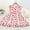 M Red, variant on NAISIBABY Floral Dress for Girls, Flare Cute Sleeveless Ruffled Casual Flutter Dress White 5-6T