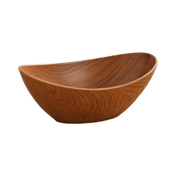 New Arrival Wood Grain Decorative Fruit Tray, Elegant Snack & Candy Serving Plate for Home Coffee Table