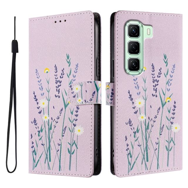 FOXDOCK Funda Tipo Cartera para infinix Hot 50 5G con Soporte y Correa – Diseño de Patrones Lindos