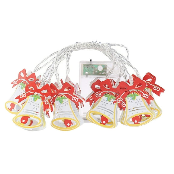 BERTDOMD Christmas Lights String Bells Pendant Lights Christmas Tree New Year Decorations