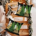 thumbnail image 6 of Christmas Pillow Covers 16x16 Inch Set of 2 Christmas Tree Black Decorative Throw Pillow Covers Winter Holiday Cushion Cases Decor for Home Couch Sofa, 6 of 6
