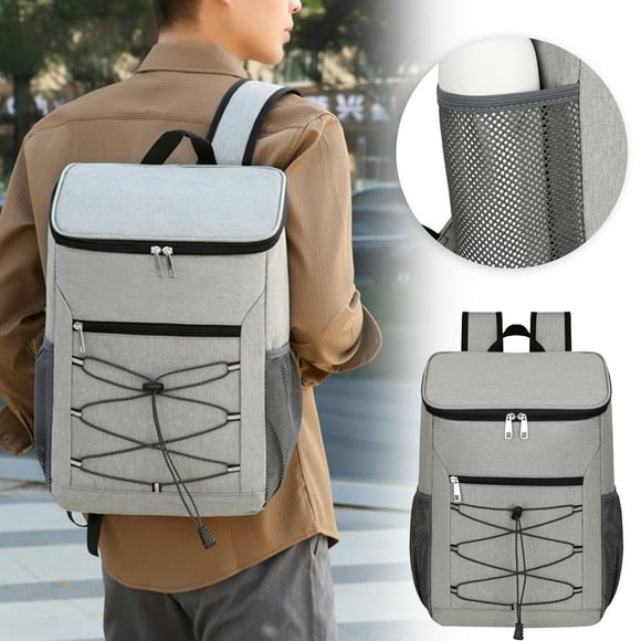 Riforla Backpack Cooler Cooler Backpack Insulated Leak Proof Large Lunch Backpack Ice Chest Backpack for Men Women Adults Work Camping Beach Hiking Accessories Camping & Hiking Grey
