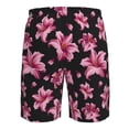 thumbnail image 6 of Naloa Lilies Flowers Men's Beach Shorts, Surfing shorts, Swim trunks, Quick Dry Swim Trunks for Surfing Beach Fun - Large, 6 of 9