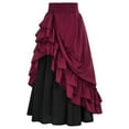 thumbnail image 1 of NMMUED Tenues d'Halloween pour Femmes Costumes d'Halloween pour Femmes Cadeaux d'Halloween Jupes Longues pour Femmes Vêtements d'Halloween pour Femmes Jupe Renaissance Cadeaux d'Halloween pour Femmes Rouge TTG, 1 of 5