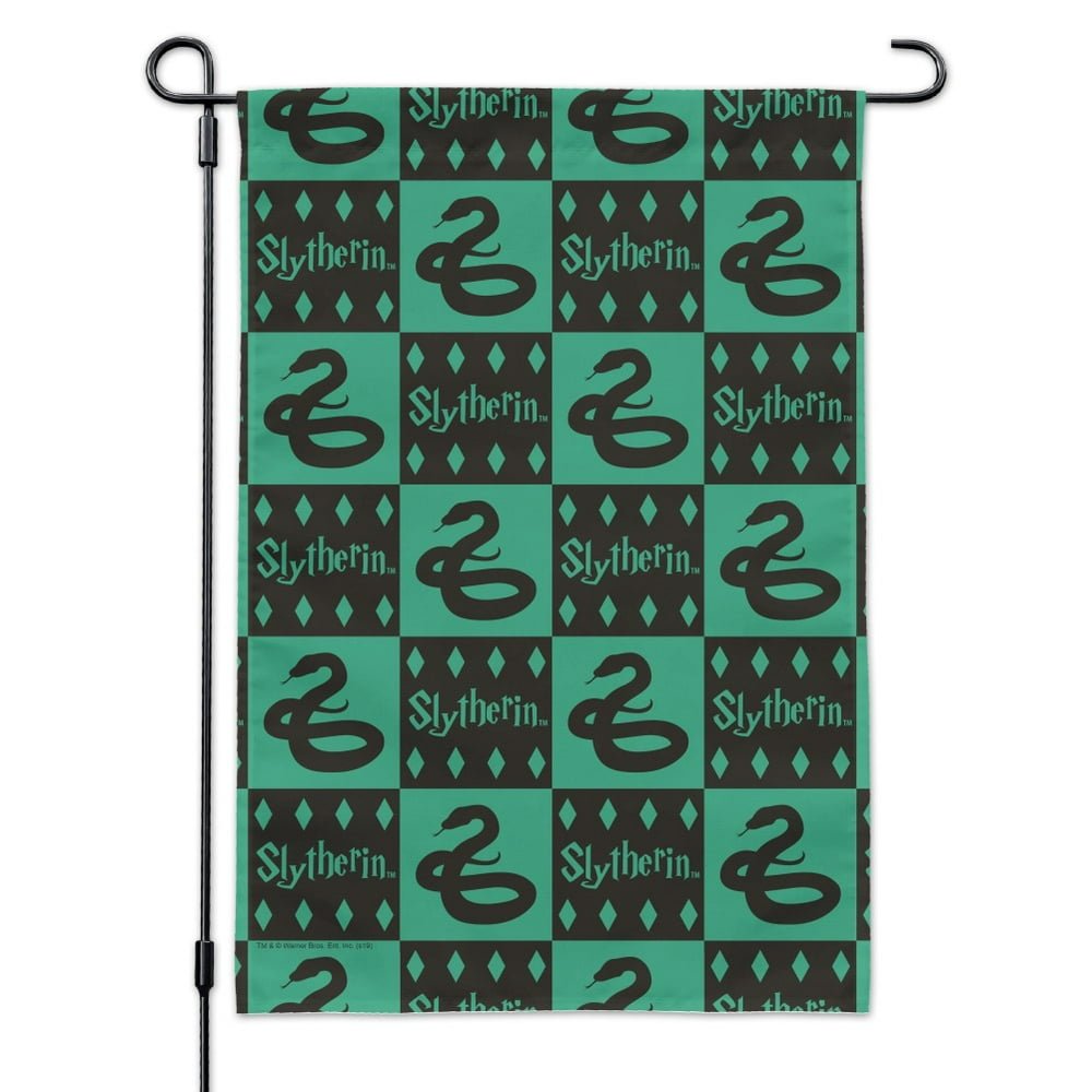 Harry Potter Slytherin Pattern Garden Yard Flag