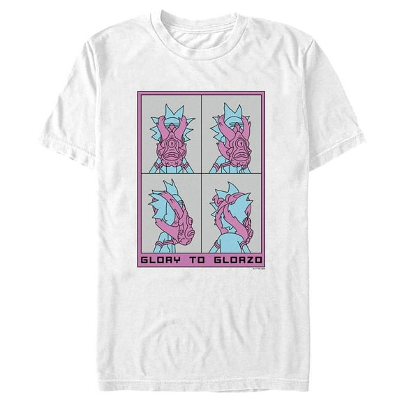 Men's Rick And Morty Glory to Glorzo Graphic Tee White 3X Large