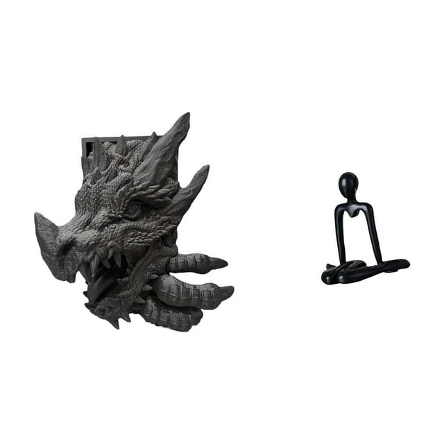 Figura de mesa,Estantería sujetalibros Estatua Sujetalibros,Sujetalibros decorativos para libros pesados. Decoración para el hogar.,Figura de escritorio,Escultura abstracta de pensador para