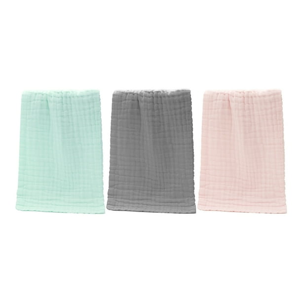 3 uds toallitas de muselina para bebé, toallitas de lavado para recién nacidos, Toalla de baño para recién nacidos, toalla para limpiar el sudor, paño para eructar, toalla para la cara