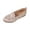 Beige, variant on pwidon Women's Slip On Floral Loafers Breathable Flat Comfort Walking Casual Scalloped Ballet Flats White 5.5