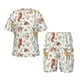 thumbnail image 1 of Balery Cute Little Animals Conjunto de Pijama Infantil de Manga Corta con Estampado – Ropa de Dormir de Algodón Suave-4X-Large, 1 of 6