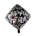 thumbnail image 2 of Happy Birthday Party Balloons 3 Pack Black Gear Theme Balloons, 2 of 4