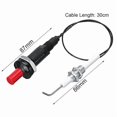 thumbnail image 4 of Igniter for gas grill/barbecue, push button piezo igniter with ceramic threaded universal spark plug cable with ignition electrodes long 30 cm electronic, 4 of 5