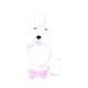 thumbnail image 5 of Conjunto de diadema con cola y pajarita de animal para disfrazarse, regalo de Halloween, cosplay para carnaval. conejo blanco, 5 of 7