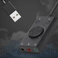 thumbnail image 1 of Laptop Sound Card, Drive Free Desktop PC Audio Card  for Laptop for Desktop, 1 of 7
