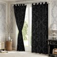 thumbnail image 3 of Manfei Hippie Damask Curtains and Drapes Pack of 2 (52x63 Each),Exotic Style Black Out Curtains, 3 of 5
